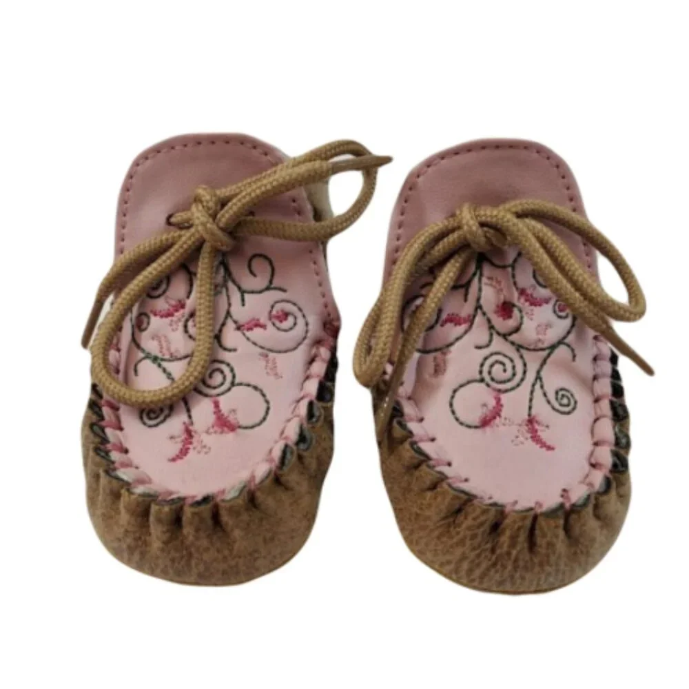 NIB Old West Boots Baby Cowgirl Girl Poppet western style Moccasins adorable 0